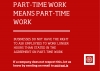 Hlutastarf þýðir hlutastarf - Part-time work means part time work